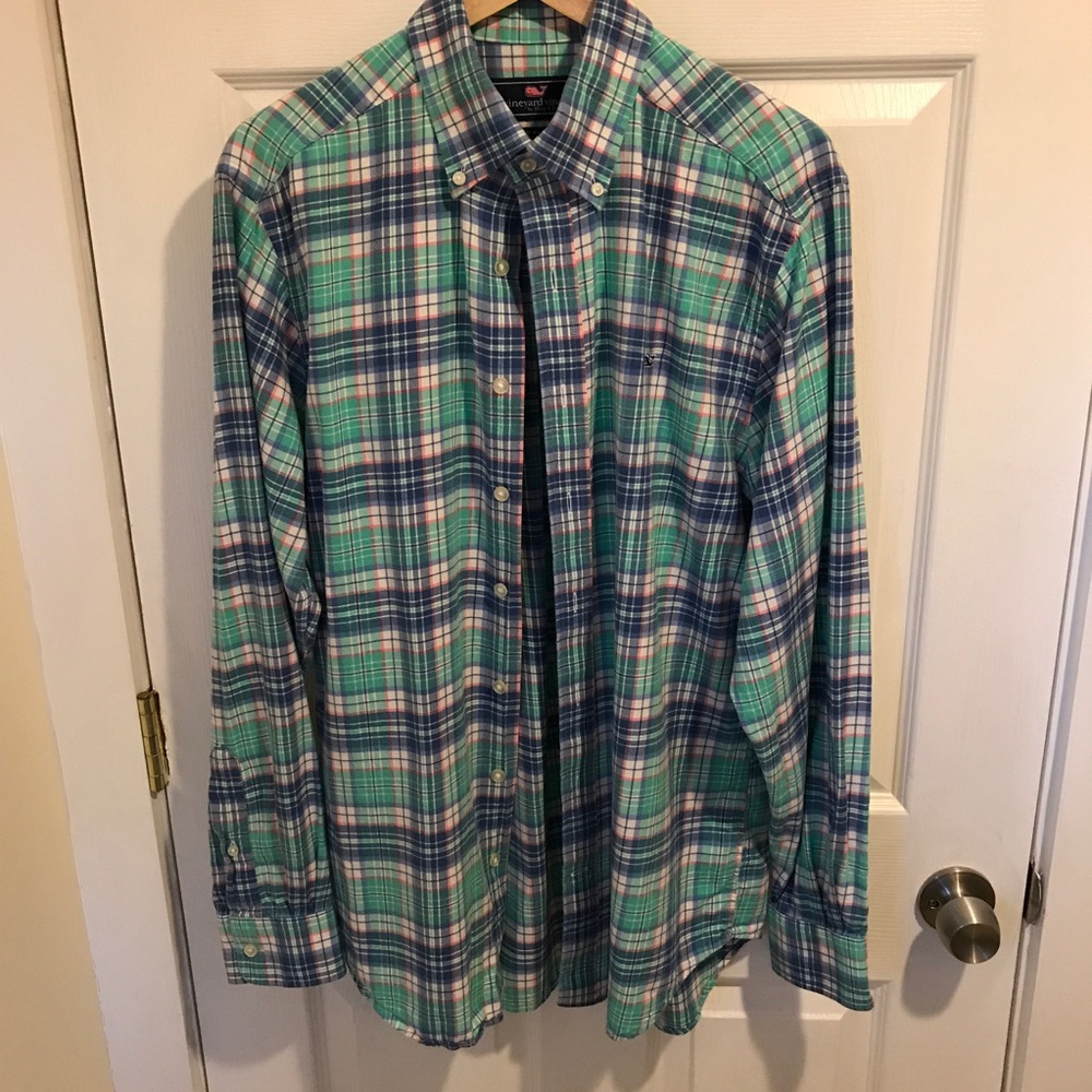 Vineyard vines flannel plaid shirt